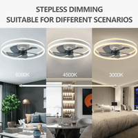 Ventilateur de plafond LED moderne avec télécommande et 6 vitesses | Marco Lucetti