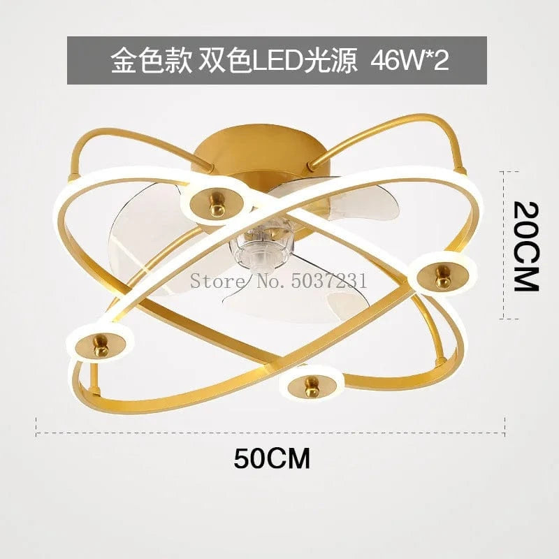 Ventilateur de plafond LED silencieux pour la chambre des enfants - Confort assuré | Marco Lucetti A / 110v / Gradation à distance