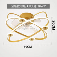 Ventilateur de plafond LED silencieux pour la chambre des enfants - Confort assuré | Marco Lucetti A / 110v / Gradation à distance