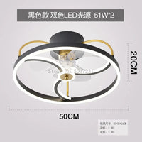 Ventilateur de plafond LED silencieux pour la chambre des enfants - Confort assuré | Marco Lucetti D / 220v / Gradation à distance