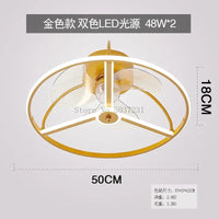 Ventilateur de plafond LED silencieux pour la chambre des enfants - Confort assuré | Marco Lucetti E / 220v / Gradation à distance