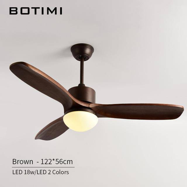 Ventilateur de plafond LED Techo - Bois & Lumière | Marco Lucetti Marron