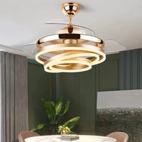 VENTILATEUR DE PLAFOND MODERNE 2024 - LUMIÈRES LED - TÉLÉCOMMANDE RECHARGEABLE | Marco Lucetti