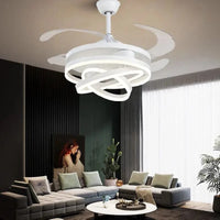 VENTILATEUR DE PLAFOND MODERNE 2024 - LUMIÈRES LED - TÉLÉCOMMANDE RECHARGEABLE | Marco Lucetti