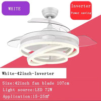 VENTILATEUR DE PLAFOND MODERNE 2024 - LUMIÈRES LED - TÉLÉCOMMANDE RECHARGEABLE | Marco Lucetti Blanc 42 pouces / 71-80W / 85-265V