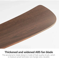 Ventilateur de plafond moderne ABS noir avec LED et télécommande - Édition Luxe | Marco Lucetti