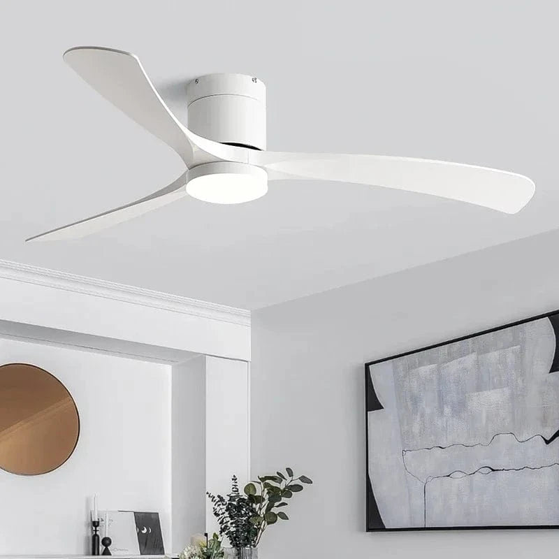 Ventilateur de plafond moderne ABS noir avec LED et télécommande - Édition Luxe | Marco Lucetti