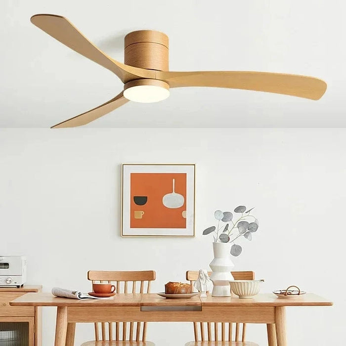 Ventilateur de plafond moderne ABS noir avec LED et télécommande - Édition Luxe | Marco Lucetti