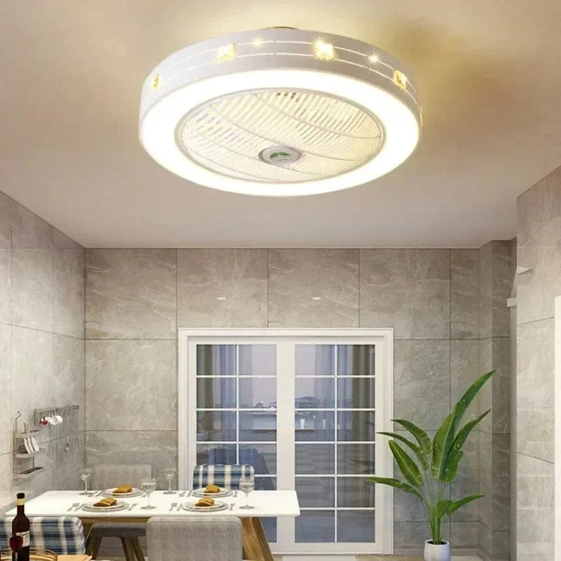 Ventilateur de plafond moderne avec éclairage LED et télécommande intégrée | Marco Lucetti