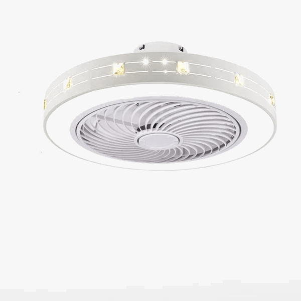 Ventilateur de plafond moderne avec éclairage LED et télécommande intégrée | Marco Lucetti