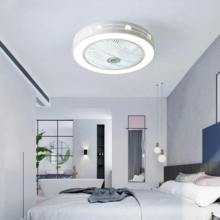 Ventilateur de plafond moderne avec éclairage LED et télécommande intégrée | Marco Lucetti