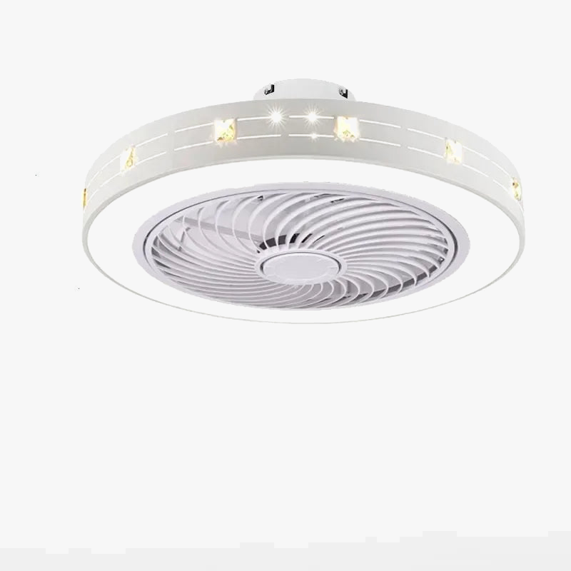 Ventilateur de plafond moderne avec éclairage LED et télécommande intégrée