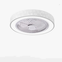Ventilateur de plafond moderne avec éclairage LED et télécommande intégrée