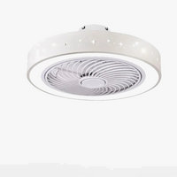 Ventilateur de plafond moderne avec éclairage LED et télécommande intégrée
