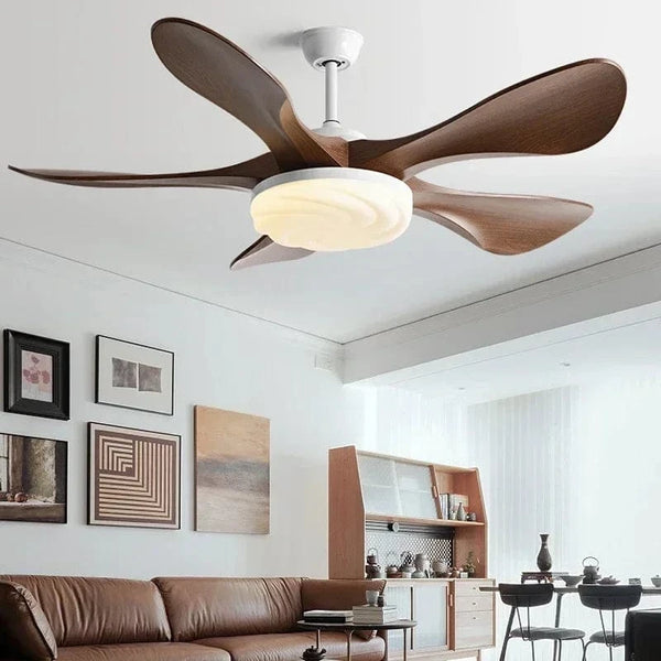 Ventilateur de plafond moderne LED silencieux pour salon et restaurant | Marco Lucetti