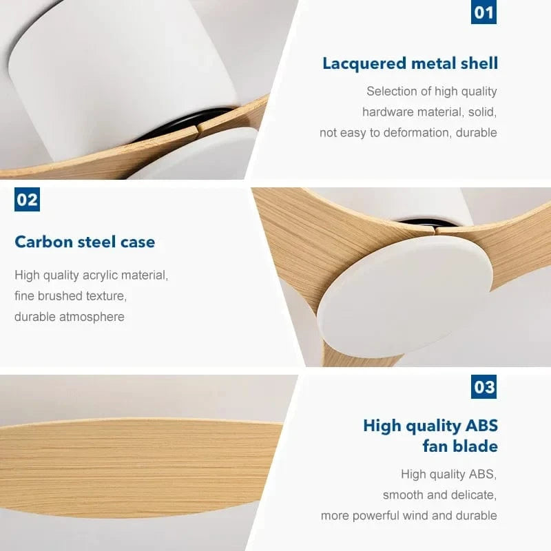 Ventilateur de plafond moderne LED SmartFan avec 6 vitesses et télécommande | Marco Lucetti