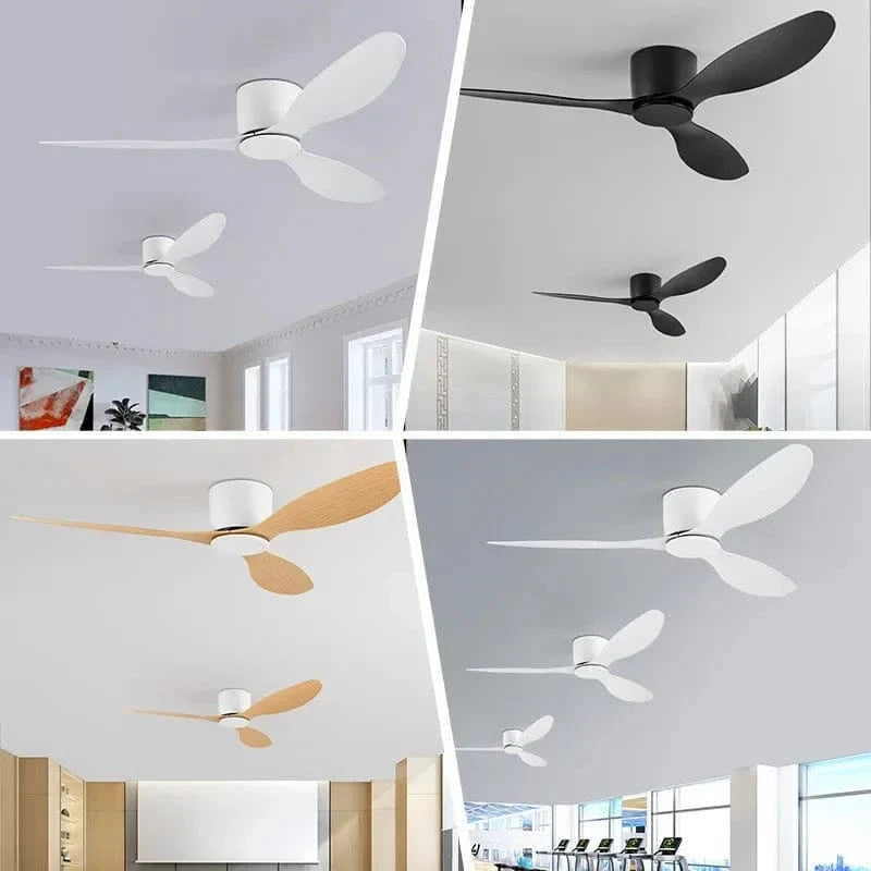 Ventilateur de plafond moderne LED SmartFan avec 6 vitesses et télécommande | Marco Lucetti