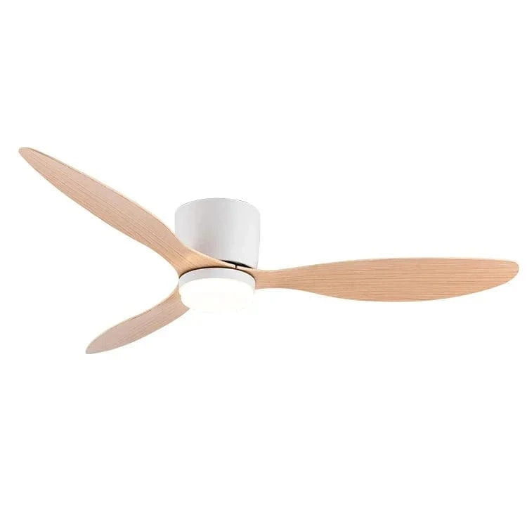 Ventilateur de plafond moderne LED SmartFan avec 6 vitesses et télécommande | Marco Lucetti Grain de bois-avec LED / 42 pouces / 110V