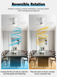 Ventilateur de plafond moderne Lux&Vitae LED avec télécommande - sans lumière
