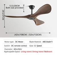 Ventilateur de plafond design à trois pales avec éclairage intégré et commande à distance