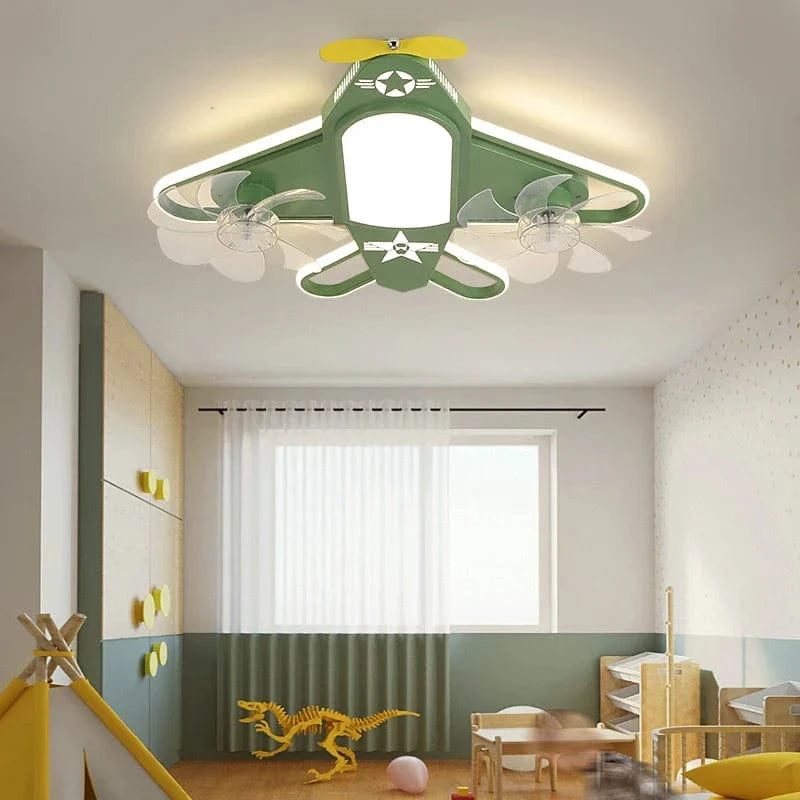 Ventilateur de plafond pour enfants avec éclairage LED dimmable et contrôle à distance "Modern Kids Edition" | Marco Lucetti