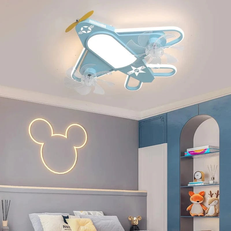 Ventilateur de plafond pour enfants avec éclairage LED dimmable et contrôle à distance "Modern Kids Edition" | Marco Lucetti