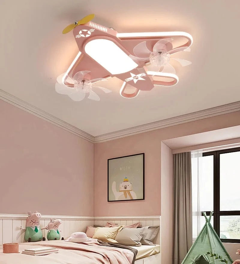 Ventilateur de plafond pour enfants avec éclairage LED dimmable et contrôle à distance "Modern Kids Edition" | Marco Lucetti