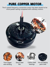 Ventilateur de plafond Smart LED Sync avec télécommande | Marco Lucetti