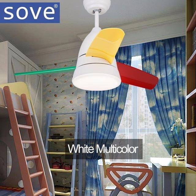 Ventilateur de plafond Sove Kids avec pales colorées | Marco Lucetti E