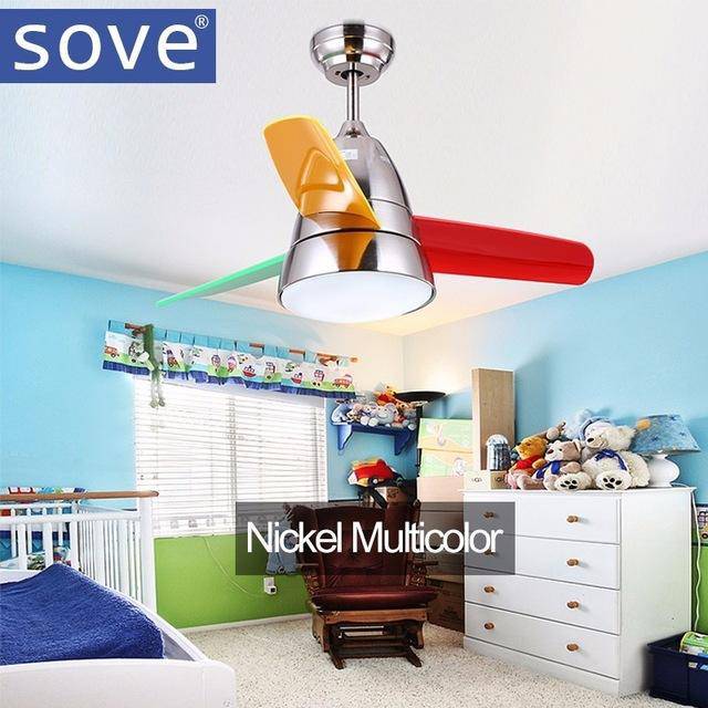 Ventilateur de plafond Sove Kids avec pales colorées | Marco Lucetti F