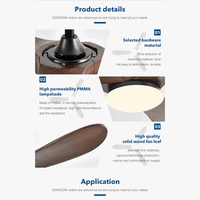 Ventilateur de plafond vintage industriel avec éclairage et commande à distance - Collection Rétro-Industrielle | Marco Lucetti