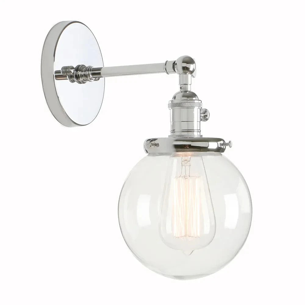 Vintage Applique Moderne en Verre Design  | Marco Lucetti Chrome / CHINE