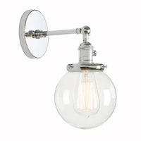 Vintage Applique Moderne en Verre Design  | Marco Lucetti Chrome / CHINE