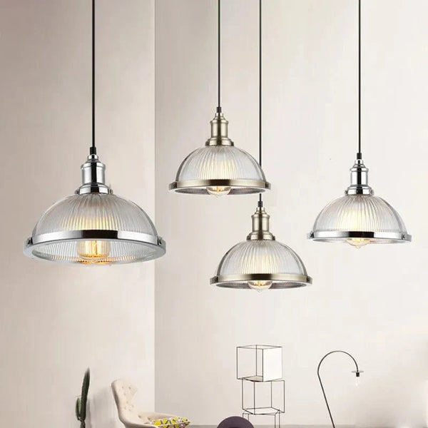 Vintage Loft Luminaires Suspendus en Verre avec Abat-Jour - Éclairage LED pour Salle à Manger et Bureau | Marco Lucetti