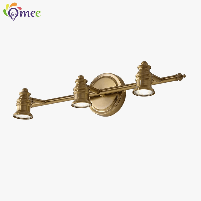 Vintage Miroir Lumineux LED pour Salle de Bains - Applique de vanité à 2/4 Têtes Bronze | Marco Lucetti