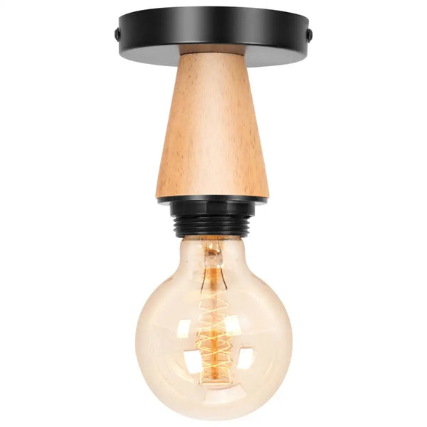 Plafonnier vintage moderne nordique rétro en fer noir - Luminaire Cage