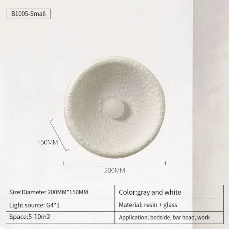 Wabi Sabi - Applique Murale LED Vintage en Résine et Verre | Marco Lucetti