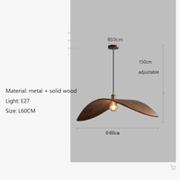 Wabi Sabi bois Art Led lustre pour Restaurant & Bar - Luminaires suspendus pour décor de maison, loft et escaliers | Marco Lucetti