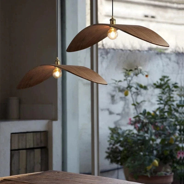Wabi Sabi bois Art Led lustre pour Restaurant & Bar - Luminaires suspendus pour décor de maison, loft et escaliers | Marco Lucetti