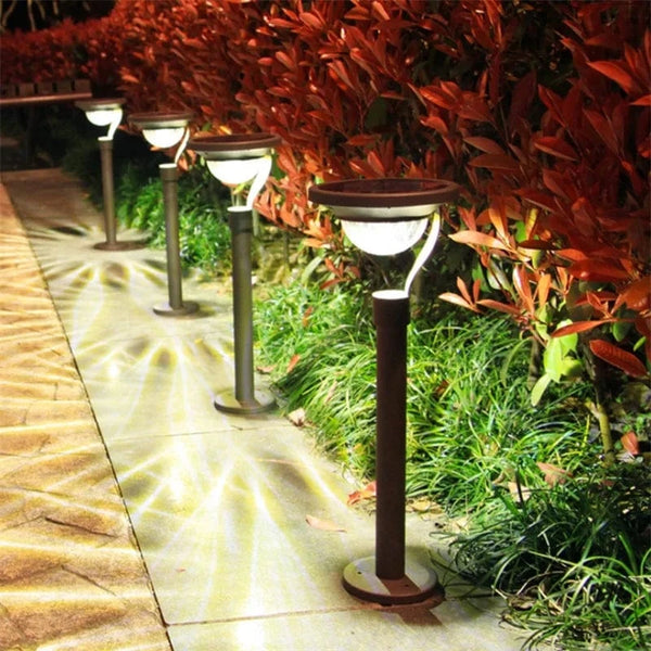 WPD - Lumière de pelouse solaire extérieure étanche pour maison de jardin Villa et paysage LED | Marco Lucetti 1 pièce 2 installations / CHINE