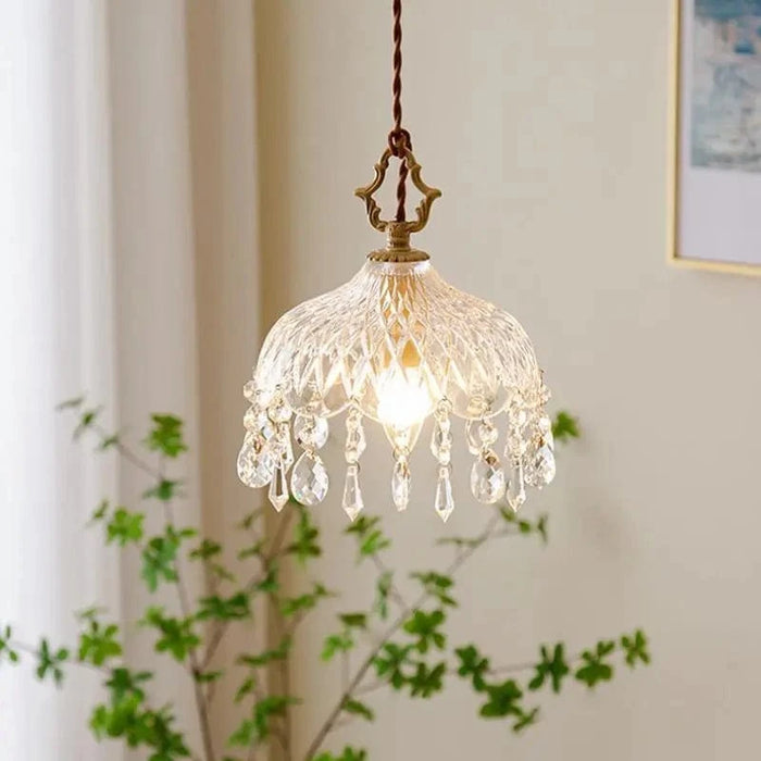 YEBMLP - Suspension en verre rétro français d'intérieur à LED | Marco Lucetti