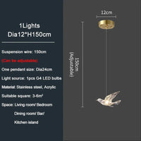 YOULAIKE - Lustre LED design pour escalier de luxe - Suspendu dans le salon - Spirale acrylique - Éclairage longue portée | Marco Lucetti 1 lumière / Lustre doré / Lumière chaude NON variable