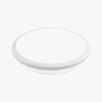 Zerouno Plafond Moderne LED Étanche Salle de Bain - 30W Capteur de Mouvement - Noir Brillant | Marco Lucetti